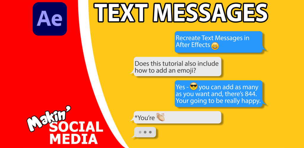 Graham Quince's Video Tutorial Makin' Text Messages in Adobe After Effects