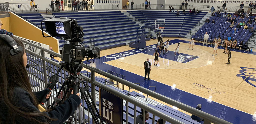 Spartanburg High School Live Streaming Game with AJA HELO
