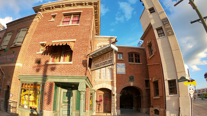Universal Studios Florida Production Group Water Street location on the Backlot.