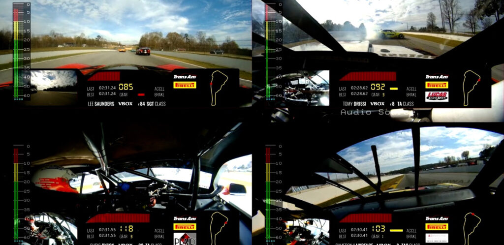 Trans Am Series Race In Car Feed