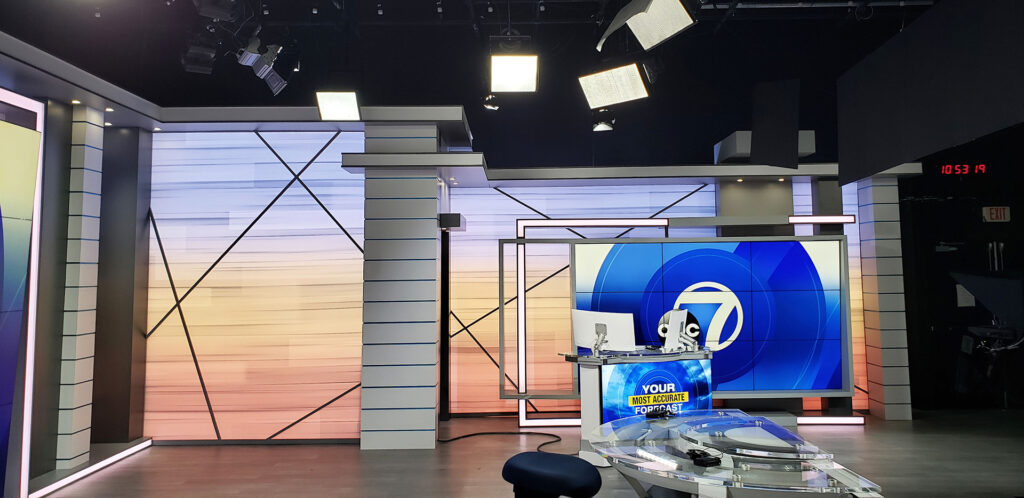 WZVN upgraded to Brightline LED lighting fixtures to coincide with the debut of its new set.