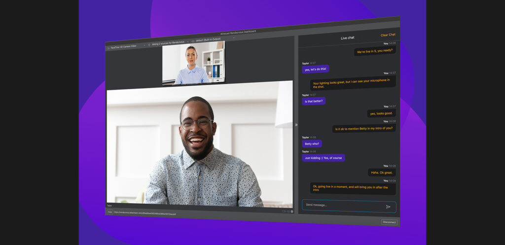 Telestream Wirecast back channel chat