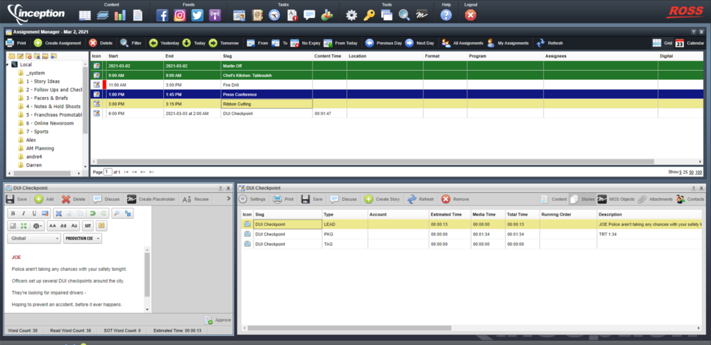 Inceptions Assignment Manager V15