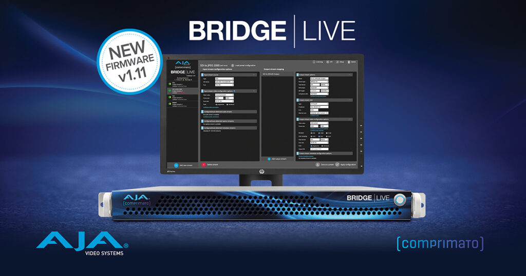 AJA Bridge Live v1.11 Update