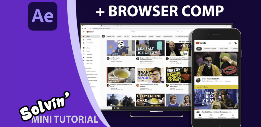 Graham Quince After Effects Browser Comp Video Tutorial