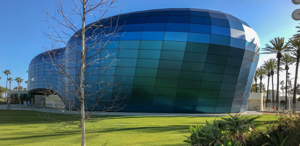 Aquarium of the Pacific theater with Christie RGB pure laser cinema projector