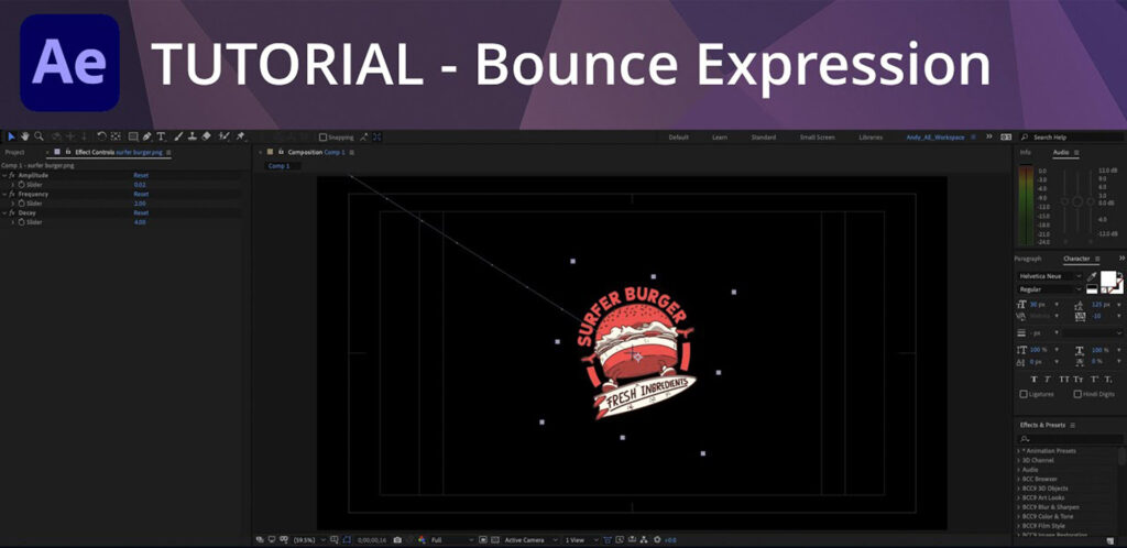 Andy Ford Bounce Expression Video Tutorial