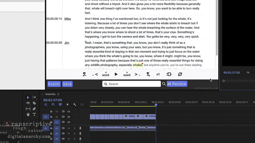 Digital Anarchy AI Text-Based Video Editing Tools Assemble From In Out Points