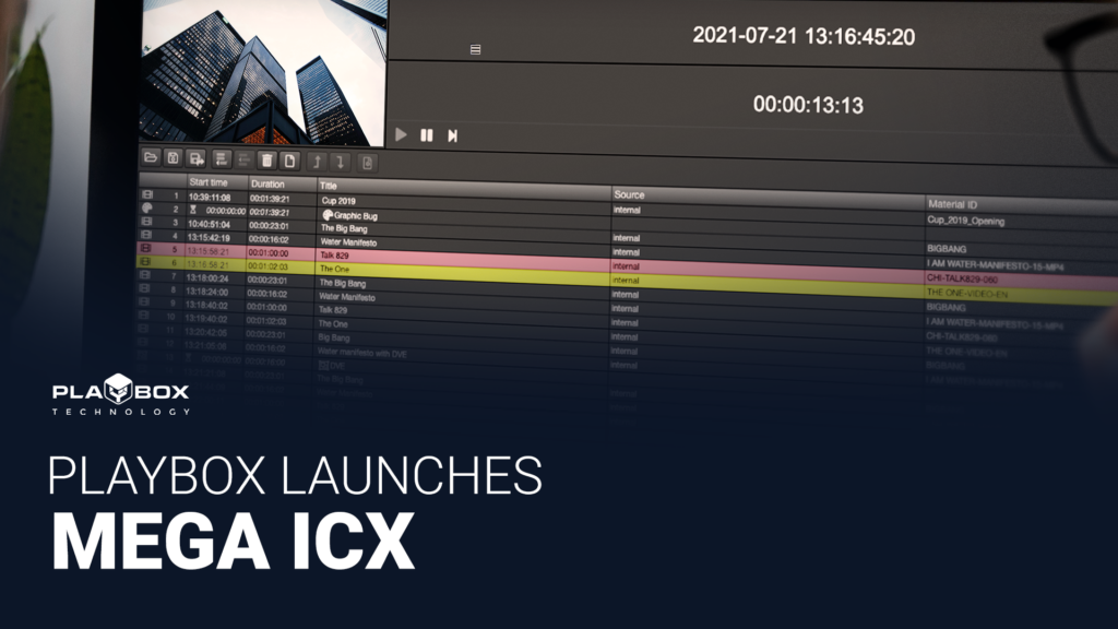PlayBox Technology Launches MEGA ICX