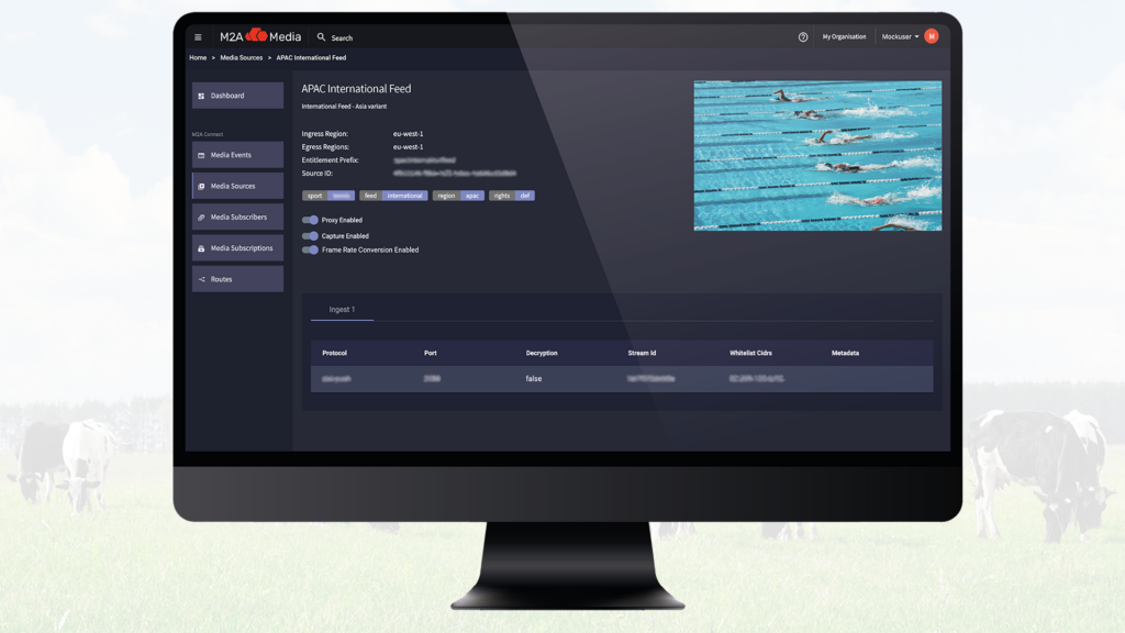 InSync M2A Connect Frame Rate Converter UI