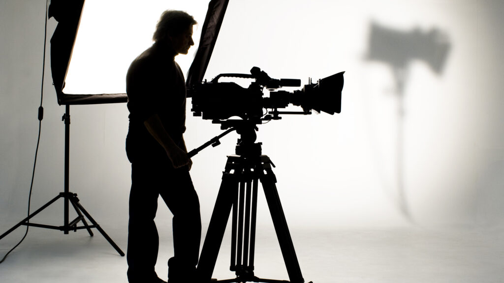 Cameraman Lighting Silhouette