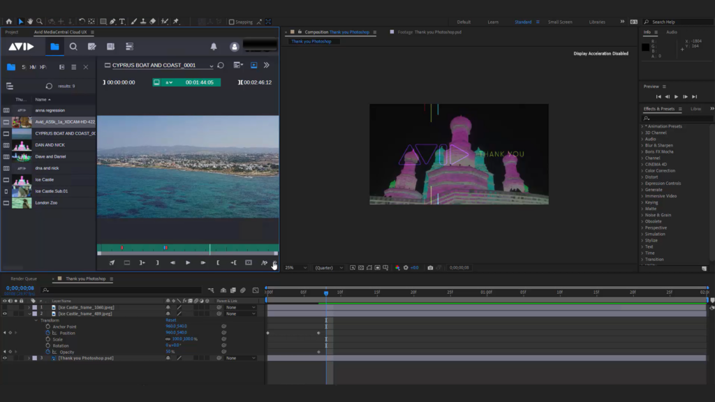 Adobe Photoshop and After Effects
